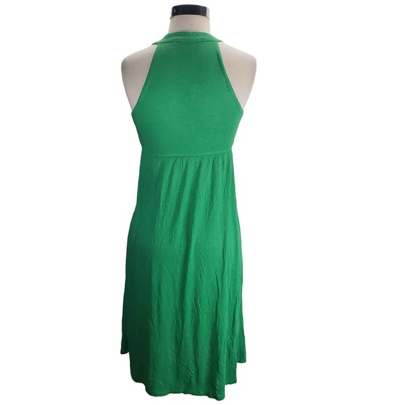 INC I.N.C emerald green empire waist fit & flare summer dress, S M - Picture 2 of 2